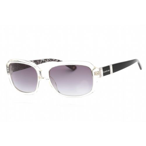 Women's Sunglasses - Crystal Acetate Full Rim Rectangular Frame / BB7080 971 - Bebe - Modalova