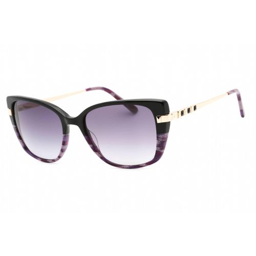 Women's Sunglasses - Jet Animal Zylonite Full Rim Cat Eye Frame / BB7237 001 - Bebe - Modalova