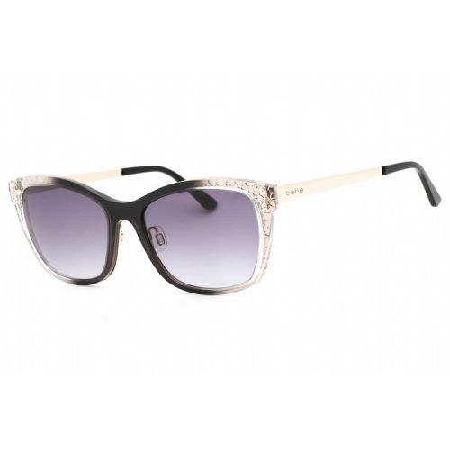 Women's Sunglasses - Jet Gradient Plastic Full Rim Rectangular Frame / BB7214 001 - Bebe - Modalova