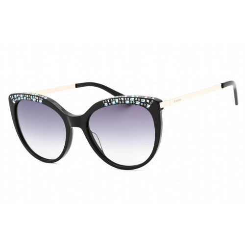 Women's Sunglasses - Jet Zylonite Full Rim Smoke Gradient Lens Frame / BB7223 001 - Bebe - Modalova