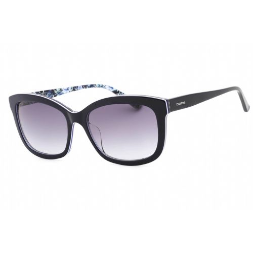 Women's Sunglasses - Navy Full Rim Rectangular Fixed Nose Pads Frame / BB7228 400 - Bebe - Modalova