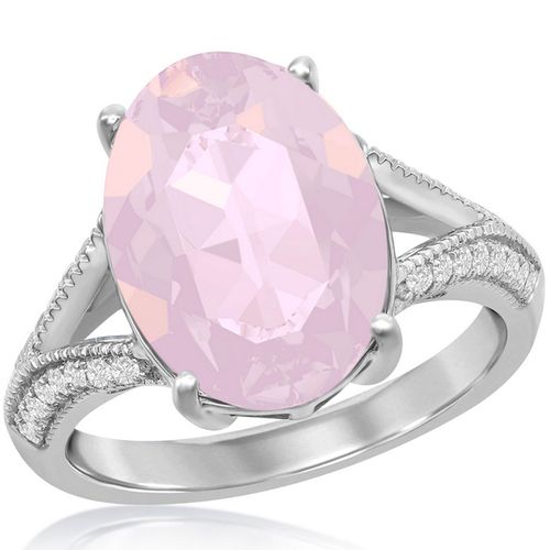 Women's Pink Swarovski Element Ring - BLW-2420 - Bellissima - Modalova