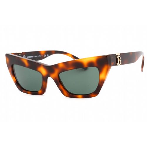 Women's Sunglasses - Havana Cat Eye Plastic Frame Green Lens / 0BE4405 331671 - BURBERRY - Modalova