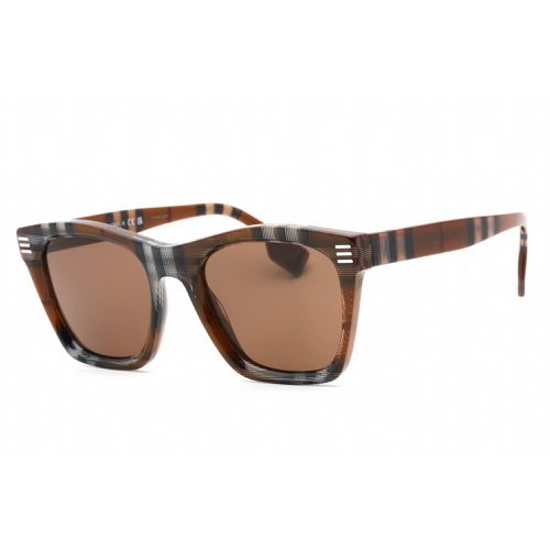 Men's Sunglasses - Brown Check Square Plastic Full Rim Frame / 0BE4348 396673 - BURBERRY - Modalova