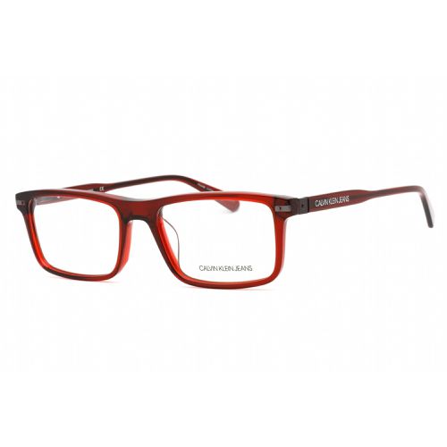 Men's Eyeglasses - Crystal Oxblood Rectangular Frame / CKJ19526 601 - Calvin Klein Jeans - Modalova
