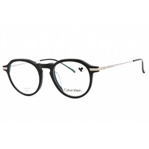 Men's Eyeglasses - Black Plastic Full Rim Round Frame / CK23532T 001 - Calvin Klein - Modalova