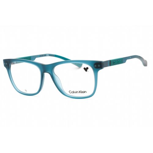 Men's Eyeglasses - Petrol Rectangular Frame Clear Lens / CK23521 431 - Calvin Klein - Modalova