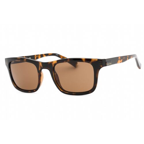 Men's Sunglasses - Tortoise Full Rim Rectangular Frame / R748S 206 - Calvin Klein Retail - Modalova