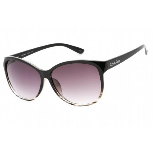 Women's Sunglasses - Black Horn Plastic Full Rim Frame / R661S 004 - Calvin Klein Retail - Modalova