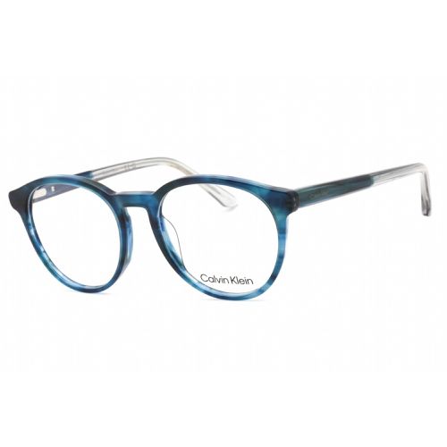 Unisex Eyeglasses - Blue Havana Round Frame Clear Lens / CK22546 460 - Calvin Klein - Modalova