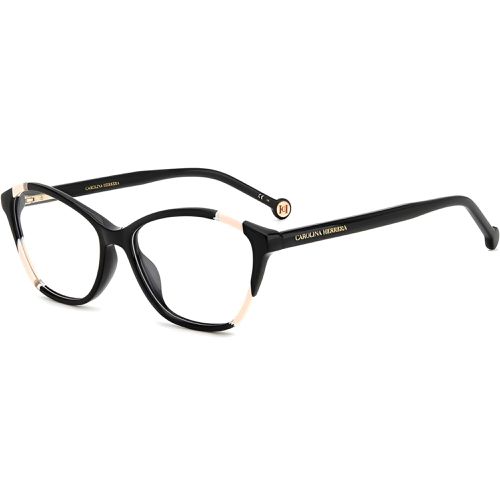 Women's Eyeglasses - Black Nude Plastic Cat Eye Frame / HER 0122 0KDX - Carolina Herrera - Modalova