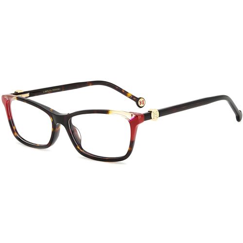 Women's Eyeglasses - Havana Red Plastic Cat Eye Frame / HER 0114 0O63 - Carolina Herrera - Modalova