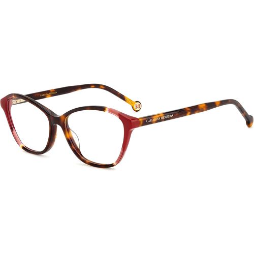 Women's Eyeglasses - Havana Red Plastic Cat Eye Frame / HER 0122 0O63 - Carolina Herrera - Modalova