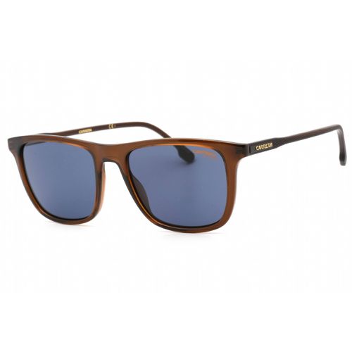 Men's Sunglasses - Blue Lens Brown Square Full Rim / 261/S 009Q KU - Carrera - Modalova