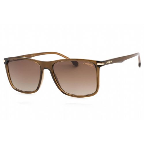 Men's Sunglasses - Brown Rectangular Plastic Frame / 298/S 009Q LA - Carrera - Modalova