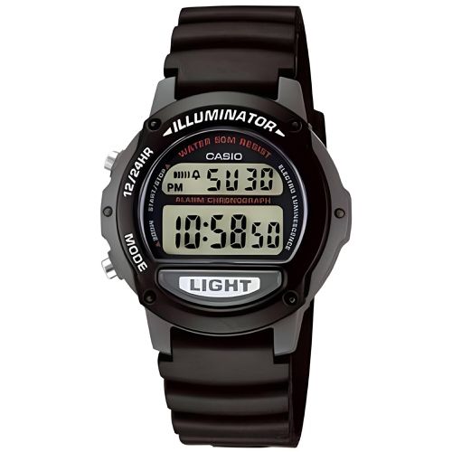 Women's Watch - Daily Alarm Black Resin Strap Illuminator Digital / LW-22H-1A - Casio - Modalova