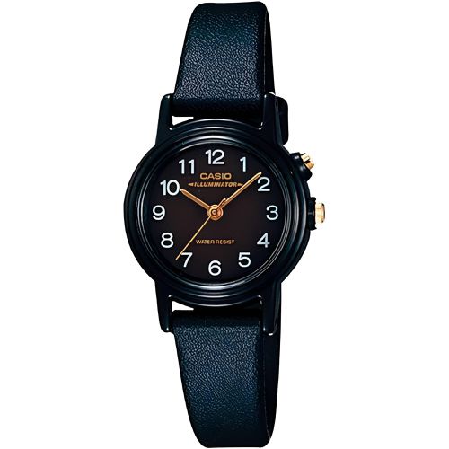 Women's Watch - Electro-Luminescent Black Dial Resin Strap Quartz / LQ-140-1B - Casio - Modalova