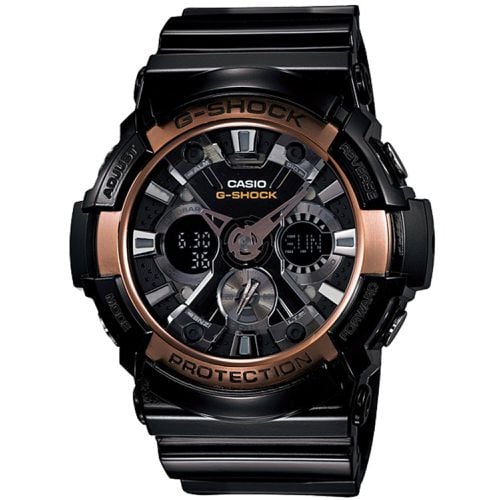Men's Watch - G-Shock Analog-Digital Dial Black Resin Strap / GA200RG-1A - Casio - Modalova