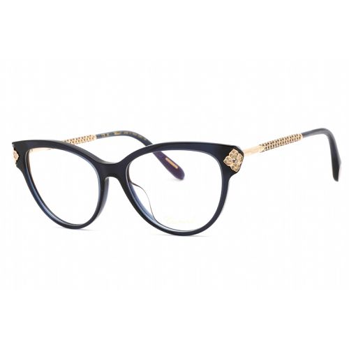 Women's Eyeglasses - Glossy Night Blue Cat Eye Frame Clear Lens / VCH332S 0Z35 - Chopard - Modalova