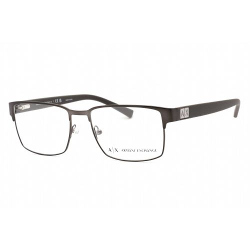 Men's Eyeglasses - Dark Matte Gunmetal Rectangular / 0AX1019L 6089 - Armani Exchange - Modalova