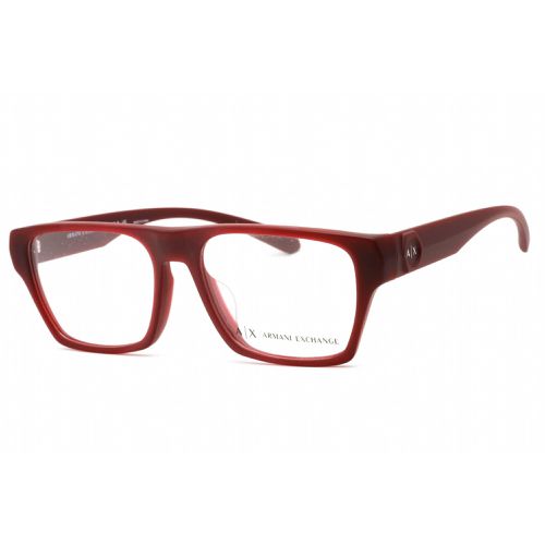 Men's Eyeglasses - Matte Bordeaux Frame Clear Lens / 0AX3097F 8274 - Armani Exchange - Modalova