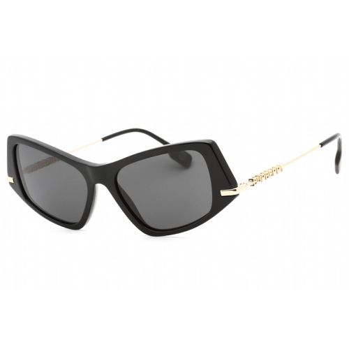 Women's Sunglasses - Black Cat Eye Frame Dark Grey Lens / 0BE4408 300187 - BURBERRY - Modalova