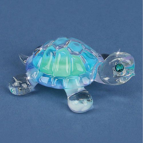 Blue Turtle Glass Figurine - Jewelry - Modalova