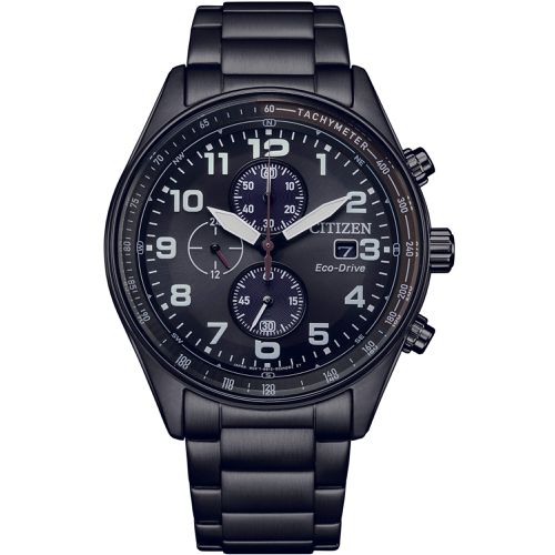 Men's Watch - Chronograph Date Display Stainless Steel Bracelet / CA0775-79E - Citizen - Modalova