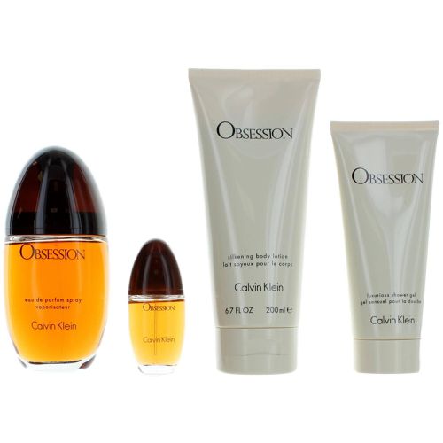Women's Gift Set - Obsession Strong and Romantic Scent , 4 piece - Calvin Klein - Modalova