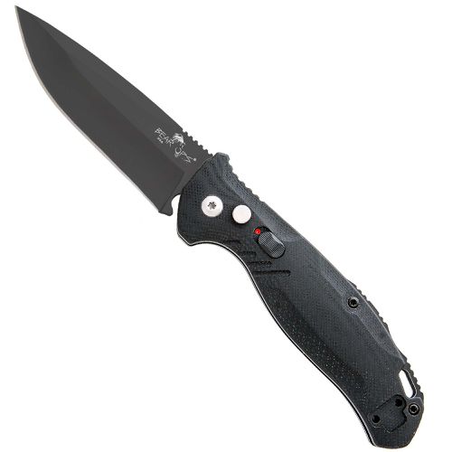 Knife - Auto Bold Action XI Black Stainless Steel Blade / BSAC-1100-B4-B - Bear & Son - Modalova