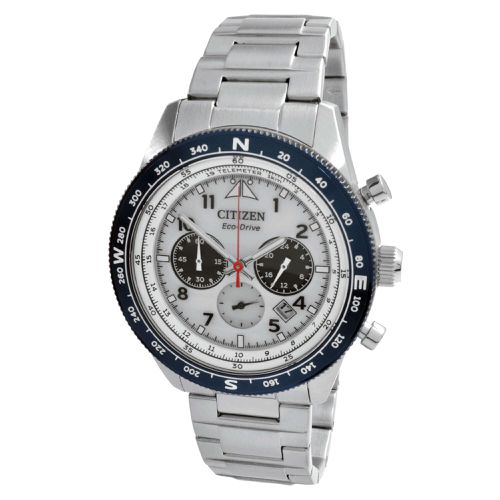 Men's Watch - Chronograph Grey Dial Stainless Steel Bracelet / CA4554-84H - Citizen - Modalova