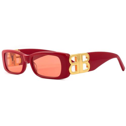 Women's Sunglasses - Red Acetate Butterfly Frame Red Lens / BB0096S 003 - Balenciaga - Modalova