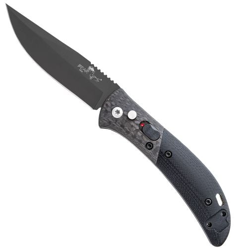 Knife - Auto Bold Action IX Black G10 Carbon Fiber Handle / BSAC-900-B4-B - Bear & Son - Modalova