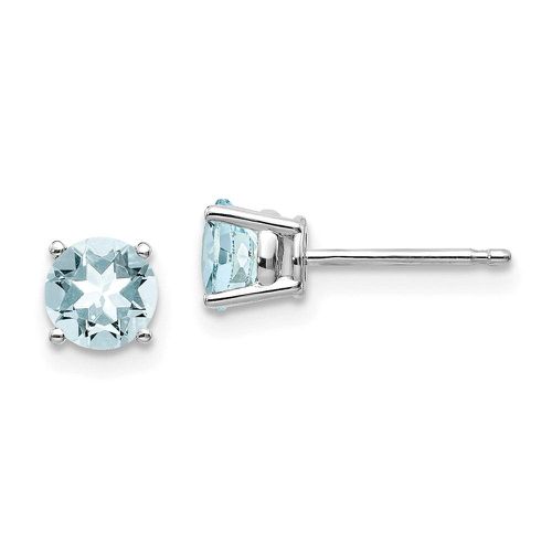 K White Gold Aquamarine Earrings - Jewelry - Modalova