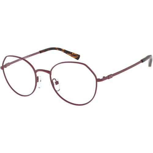 Women's Eyeglasses - Matte Black Round Full-Rim Frame / 0AX1048 6002 - Armani Exchange - Modalova