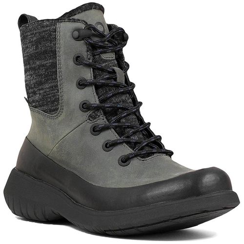Women's Boots - Freedom Lace Waterproof Leather, Gray - Size 10 / 72412-020-100 - Bogs - Modalova