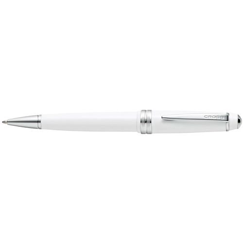 Light Ballpoint Pen - Bailey White and Silver Twist Action Propel / AT0742-2 - Cross - Modalova