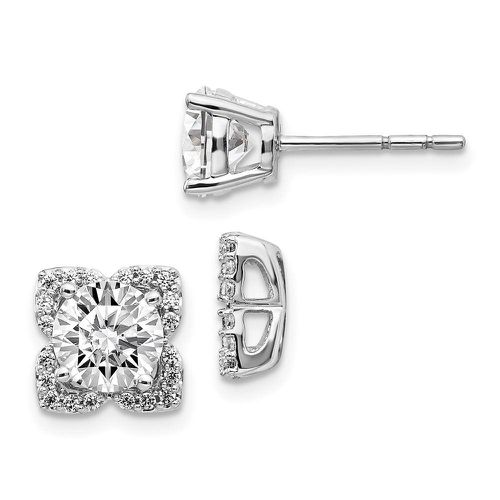 K White Gold Diamond Semi-mount Earrings - Jewelry - Modalova