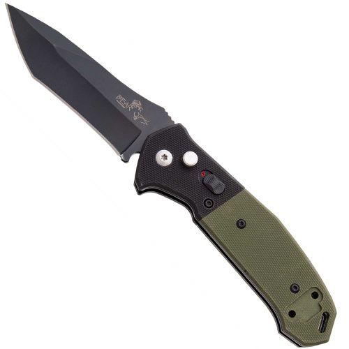 Knife - Auto Bold Action V G10 Handle Sanvick Blade, 5 inch / BSAC-550-B4-B - Bear & Son - Modalova