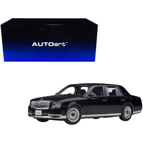 Model Car - Toyota Century with Curtains RHD (Right Hand Drive) Black - Autoart - Modalova