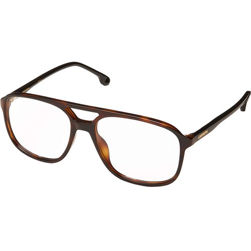 Unisex Eyeglass Frame - Dark Havana Acetate Square Fix Nose Pad / 176 0086-54 - Carrera - Modalova