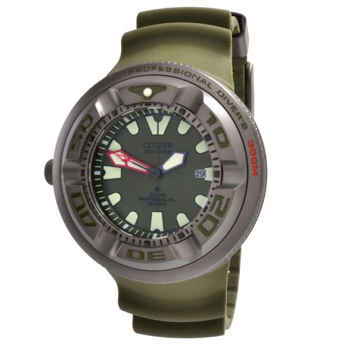 Men's Watch - Promaster Marine Rotating Bezel Olive Green Dial / BJ8057-17X - Citizen - Modalova
