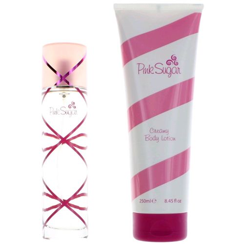 Women's Gift Set - Pink Sugar Enchanting and Authentic Fragrance, 2 Piece - Aquolina - Modalova