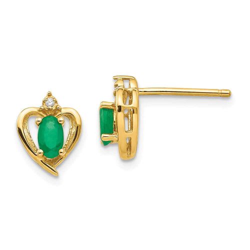 K Diamond & Emerald Earrings - Jewelry - Modalova