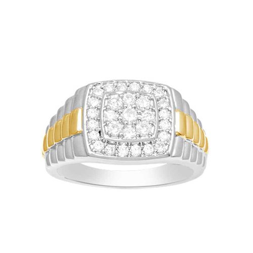 K White Gold 3/4 Ct.Tw. Diamond Mens Fashion Ring - Star Significance - Modalova