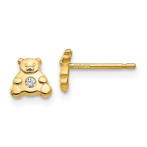 K Bear with CZ Earrings - Jewelry - Modalova
