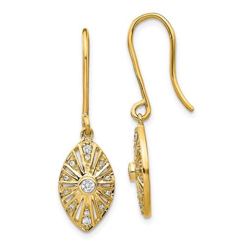K Diamond Vintage Leverback Earrings - Jewelry - Modalova