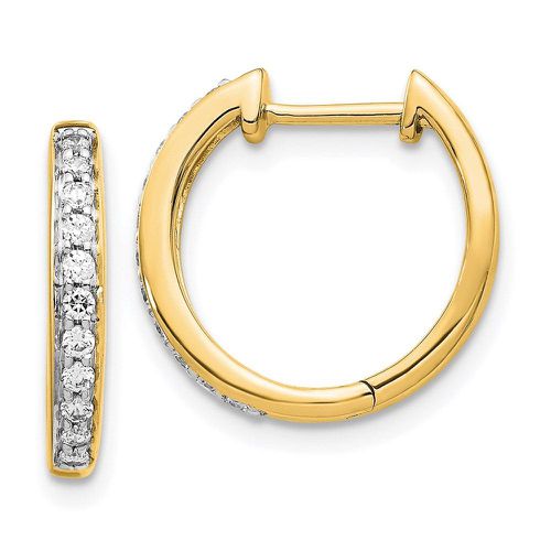 K Diamond Complete Hinged Hoop Earrings - Jewelry - Modalova