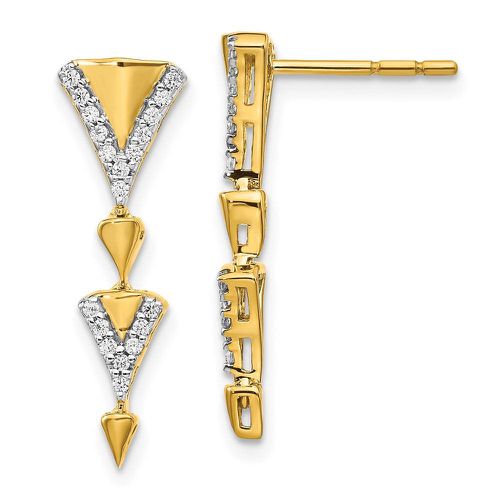 K Diamond Fancy Post Dangle Earrings - Jewelry - Modalova