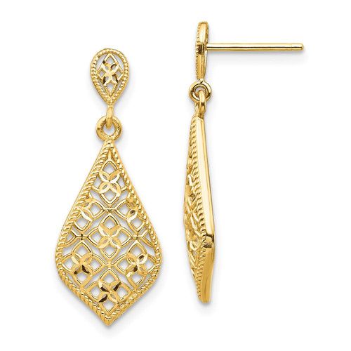 K Fancy Dangle Post Earrings - Jewelry - Modalova
